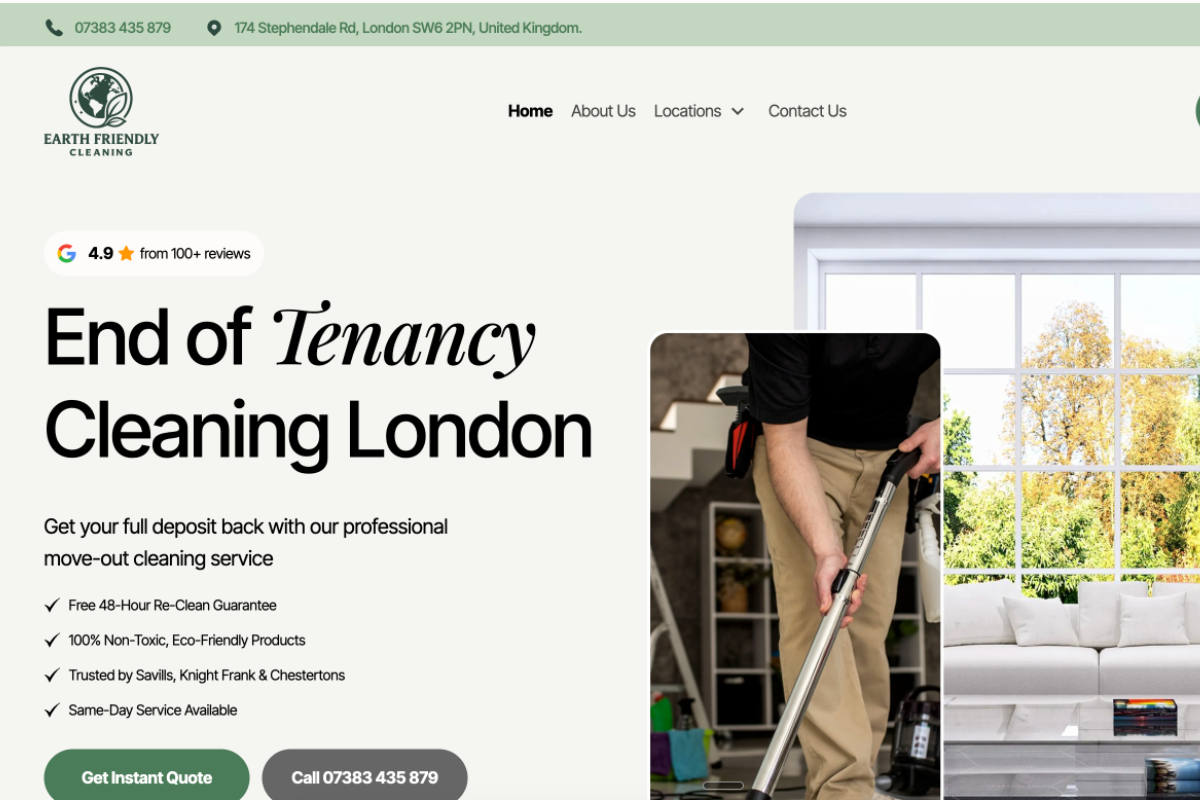 Earth Friendly website screenshot